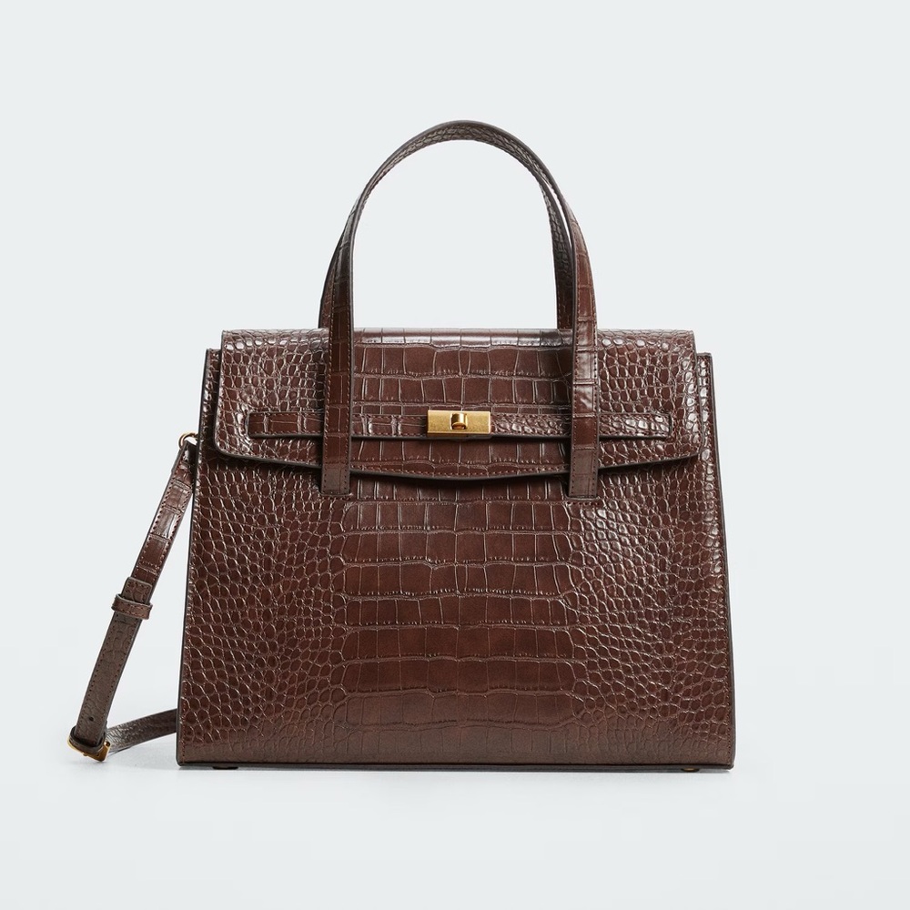 Mango croc bag